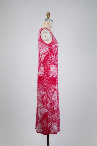 Raspberry charcoal effect knit tank dress (OS)