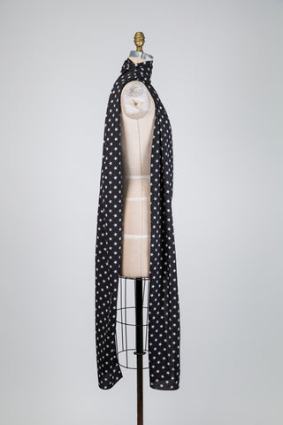 Foulard noir étoilé (XXL)