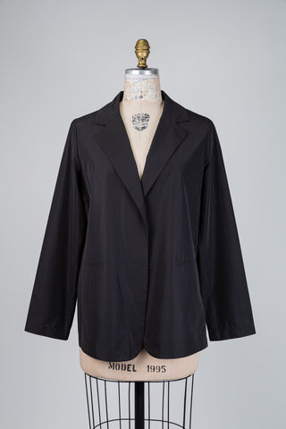 Lightweight black blazer with a relaxed fit (4-8-12)