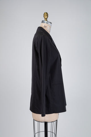 Lightweight black blazer with a relaxed fit (4-8-12)