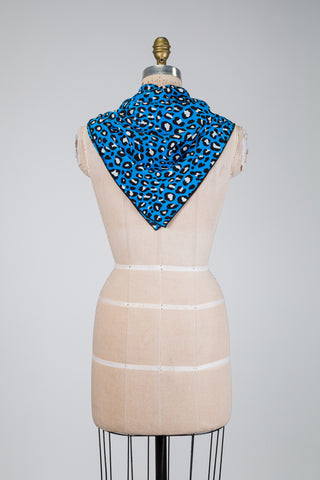 Foulard carré léopard électrique (TU)