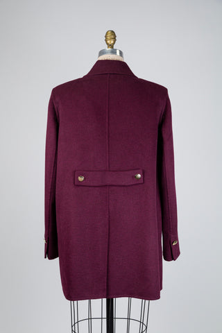 Classic burgundy coat with gold buttons (8+16)
