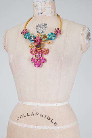 Collier tourbillons colorés (TU)