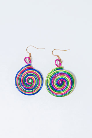 Colorful Swirls Necklace (OS)