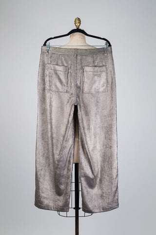 Pantalon corduroy doré à reflets dorés (12)