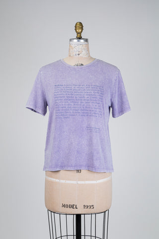 T-shirt lavande effet délavé (S)