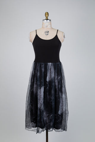 Robe noire ballerine à jupe de tulle (S à L)