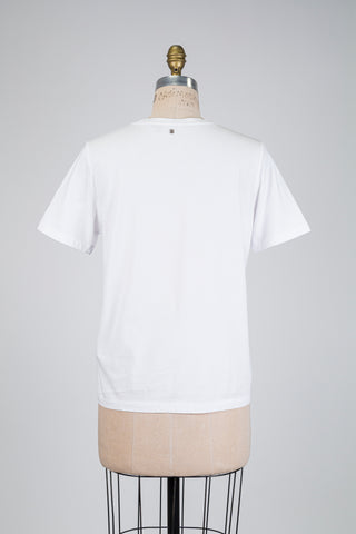 White T-shirt with pink palm tree print (6)