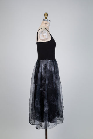 Robe noire ballerine à jupe de tulle (S à L)
