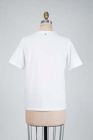 T-shirt blanc à imprimé plage (6)