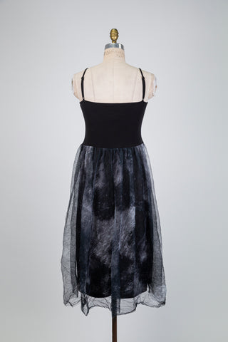 Robe noire ballerine à jupe de tulle (S à L)