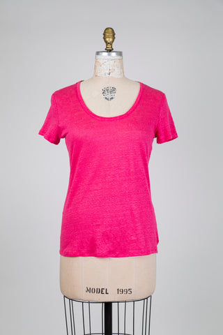 Hollywood pink crew neck t-shirt (6)