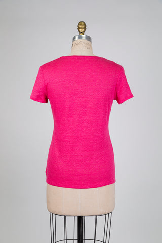Hollywood pink crew neck t-shirt (6)