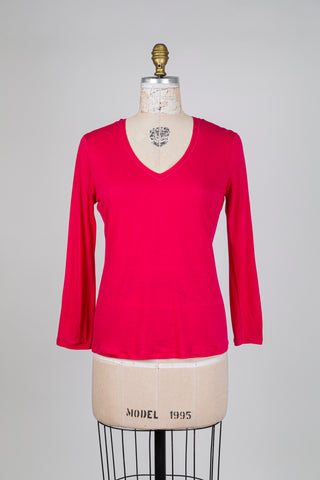 Pink long-sleeved T-shirt (6)