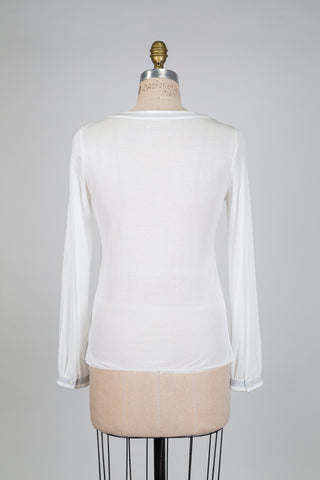White jumper with glittery hems (6)