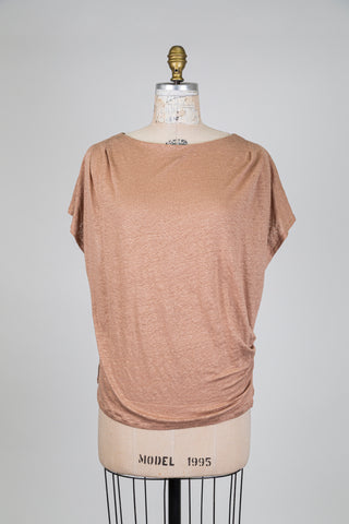 Sand gathered waist T-shirt (6)