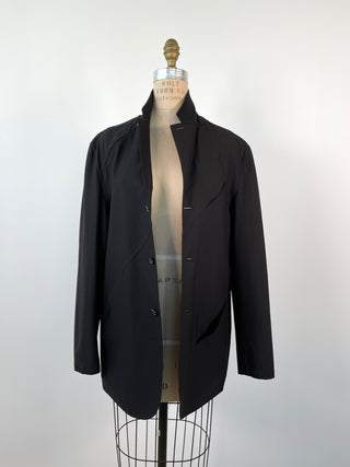 Blazer transformable noir luxueux masculin