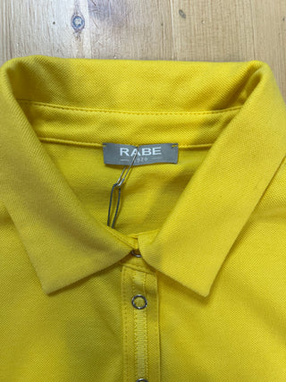 Chandail polo extensible jaune (10)