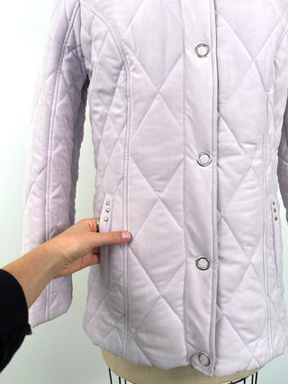 Manteau matelassé lilas lavable (S)