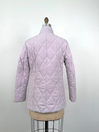 Manteau matelassé lilas lavable (S)