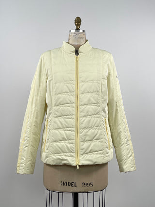 Washable yellow quilted coat (8 to 14)