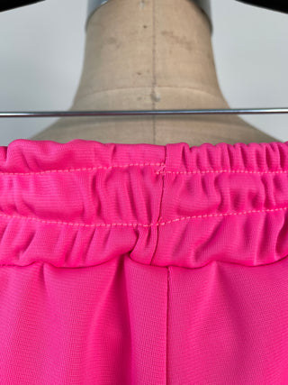 Neon Pink Open Knee Jogger Pants (S/M)