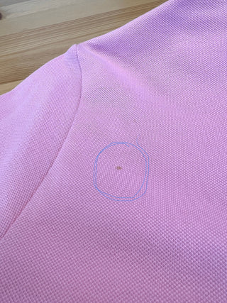 Powder pink polo sweater in stretch cotton (10)