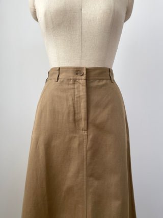 Sand skirt in cotton and linen weave (XS to M)