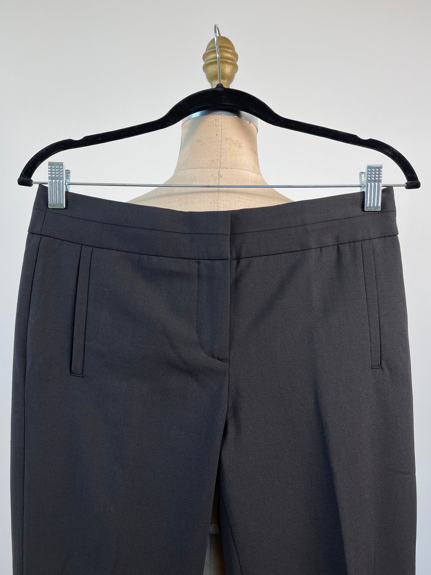 Pantalon noir coupe droite lavable (XS)