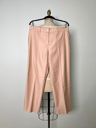 Pantalon tailleur rose thé lavable (4/6/10/14)