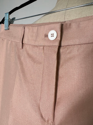 Pantalon tailleur rose thé lavable (4/6/10/14)