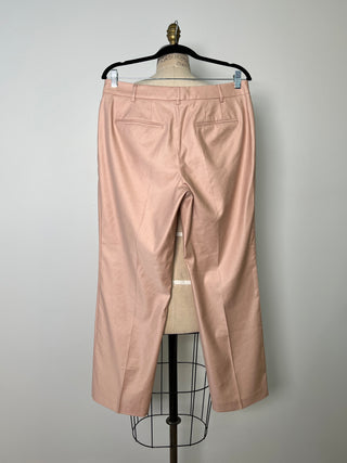 Pantalon tailleur rose thé lavable (4/6/10/14)