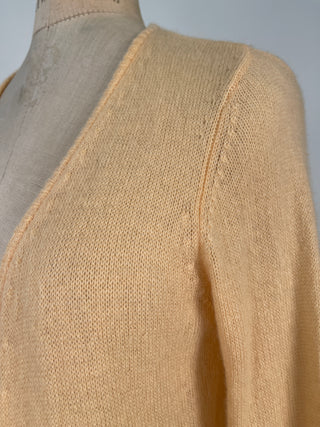 Washable Cashmere Peach Open Jacket (XS/S)