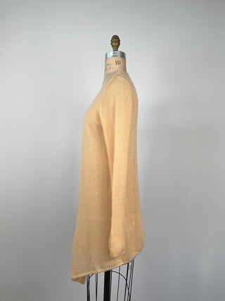 Washable Cashmere Peach Open Jacket (XS/S)