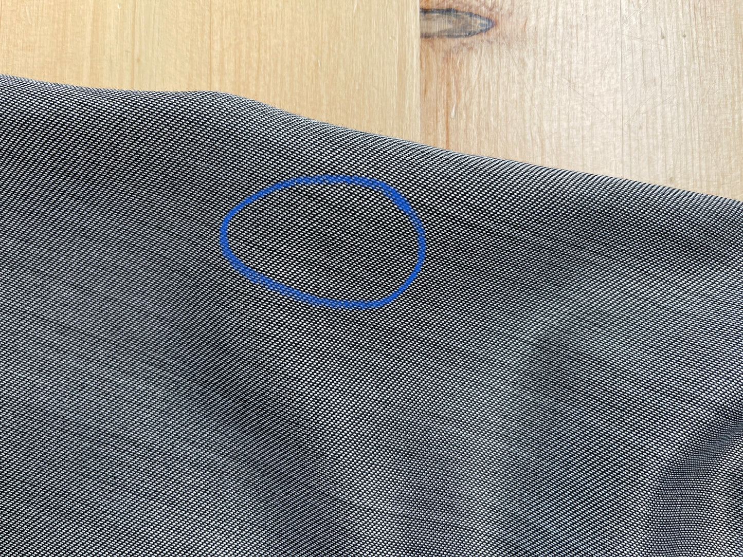 Pantalon tailleur gris en laine vierge et soie (XS/S)