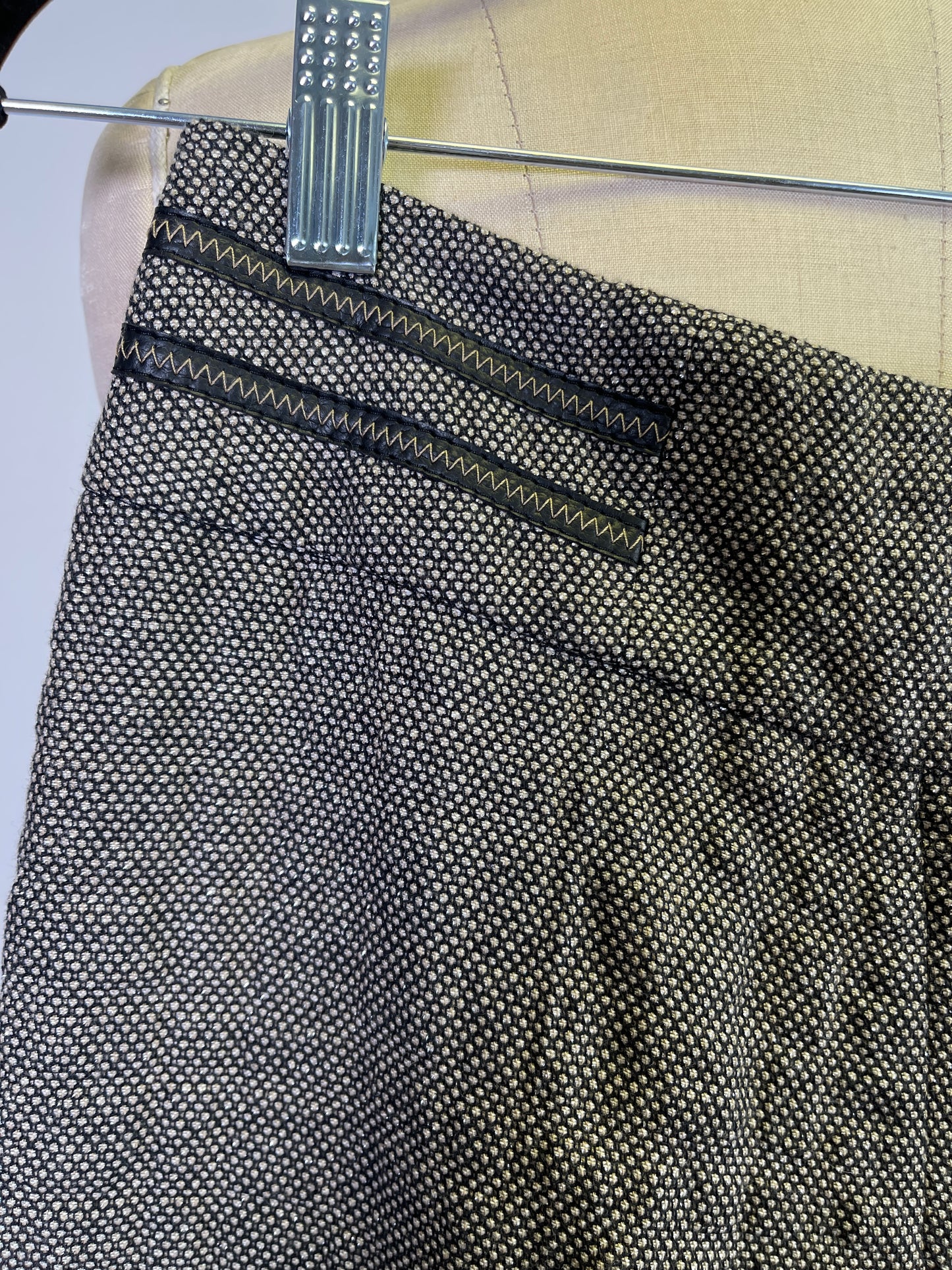 Pantalon métallique en mélange de coton (XS/S)