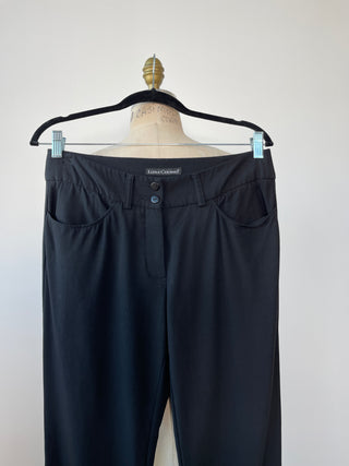 Pantalon noir à coupe droite (S)