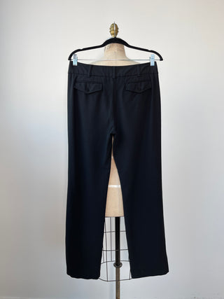 Pantalon noir à coupe droite (S)