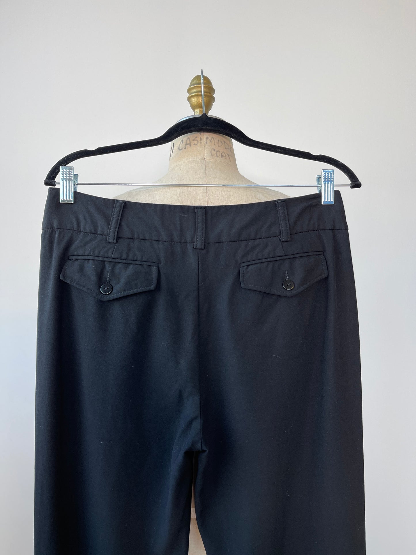 Pantalon noir à coupe droite (S)