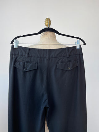 Black straight cut pants (S)