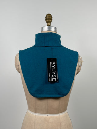 Turquoise faux turtleneck one size 