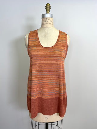 Metallic Rust Chic Mou Sleeveless Top (S/M/L)