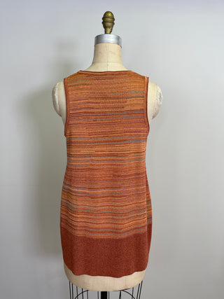 Metallic Rust Chic Mou Sleeveless Top (S/M/L)