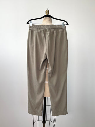 Washable khaki jogger pants with rhinestone details (XS/S/L/XL)