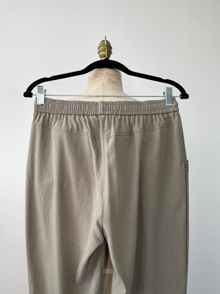 Washable khaki jogger pants with rhinestone details (XS/S/L/XL)