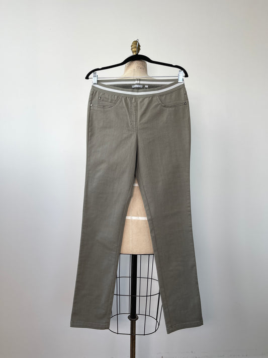 Pantalon legging kaki façon denim (S à T+)