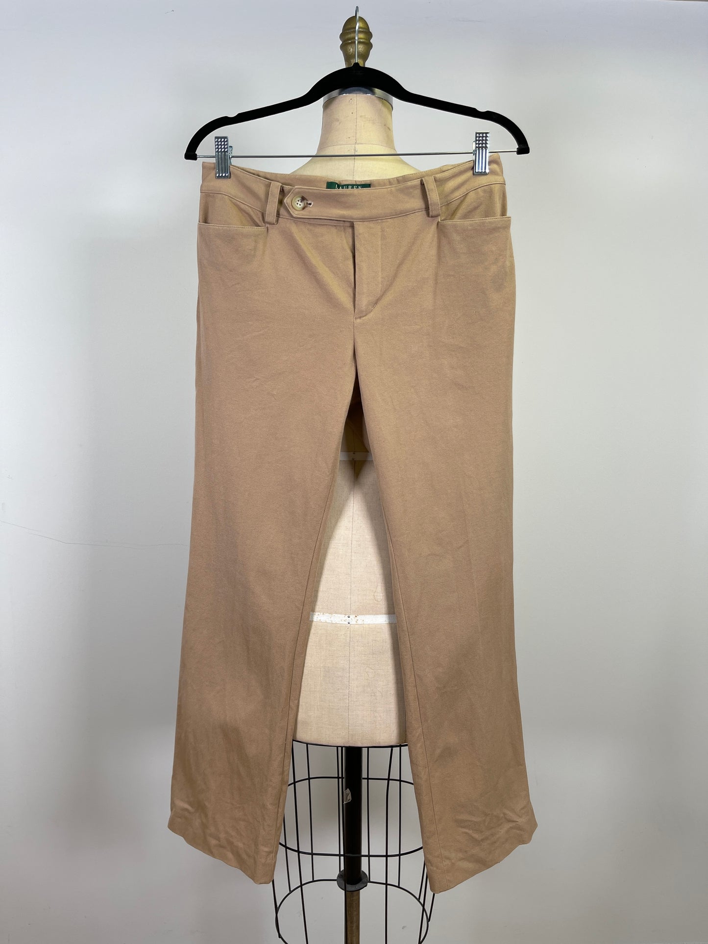 Pantalon camel en coton extensible (6P)