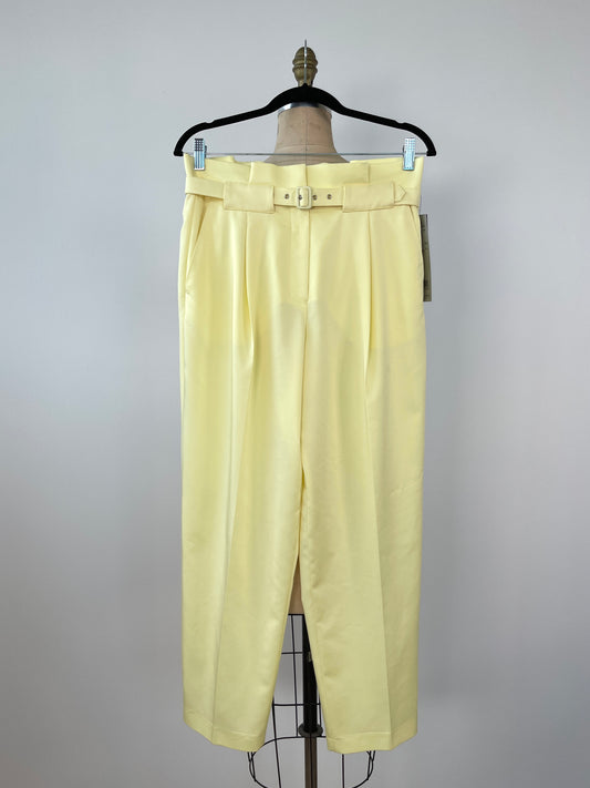 Pantalon jaune luxueux à taille frison lavable NEUF*