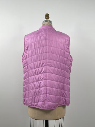 Veste rose matelassée sans manches lavable (6 à 16)