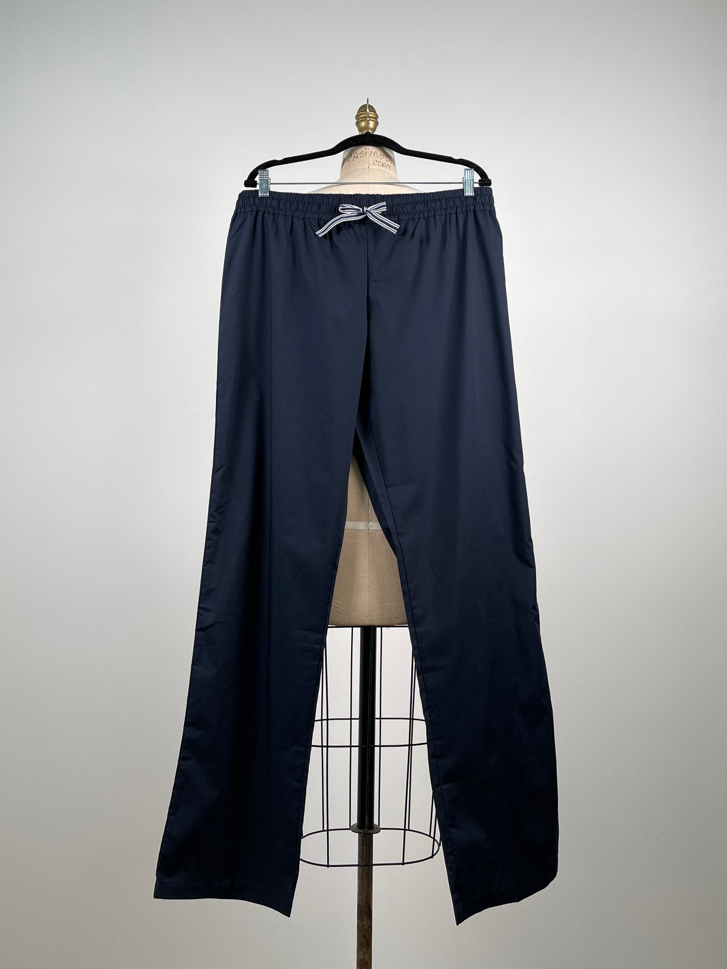 Pantalon pyjamas marine à taille ajustable (L)